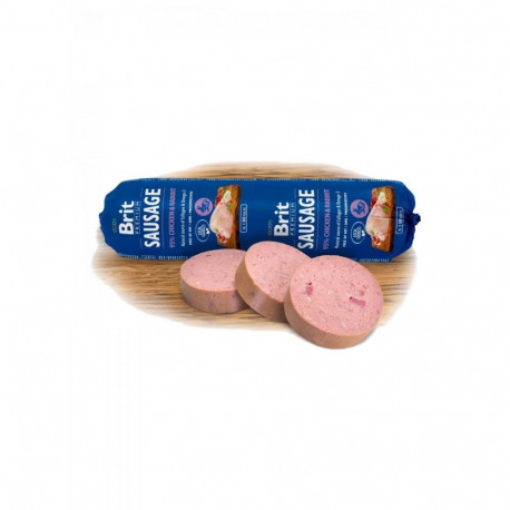 Brit Premium Chicken & Rabbit sausage for dogs 800g