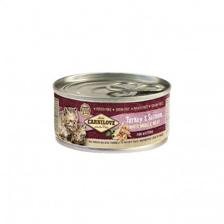 Carnilove Cat Turkey & Salmon kitten canned food for kittens 100g
