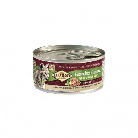 Carnilove Cat Chicken Duck & Pheasant konserv kassidele 100g