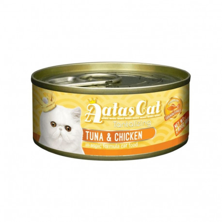 Aatas Cat Tantalizing Tuna & Chicken konserv kassile 80g