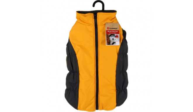 Flamingo winter dog jacket Lima yellow 40cm
