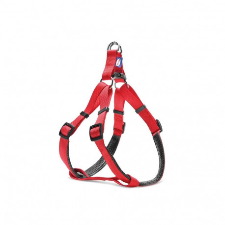 Record red nylon braces for dogs S