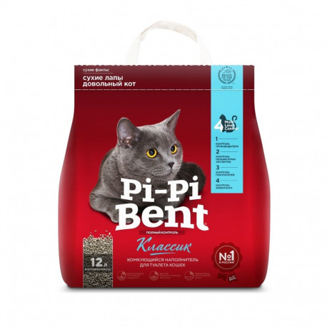 Pi-Pi Bent Classic bentonite cat litter 12L
