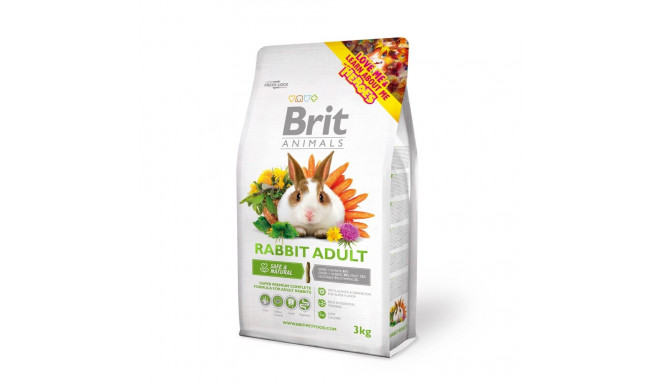 Brit Animals Rabbit Adult täissööt täiskasvanud jänestele 3 kg