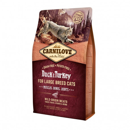 Carnilove Duck & Turkey for Large Breed cat food 2 kg
