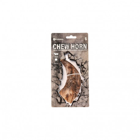 Flamingo chew toy horn for dogs 15cm