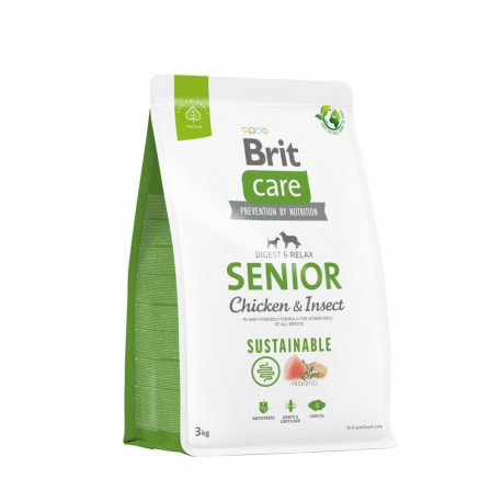 Brit Care Sustainable Senior Chicken & Insect dog food 3kg