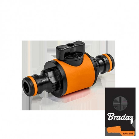 BLACK LINE Coupler for two connectors with valve