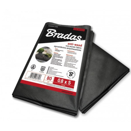 Anti-weed non-woven 80g/m² black, 1,6m x 10m