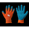 Gloves ORANGE latex, size 5