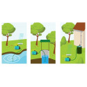 AQUATIC PLUS Suction hose set 7 m - BLACK