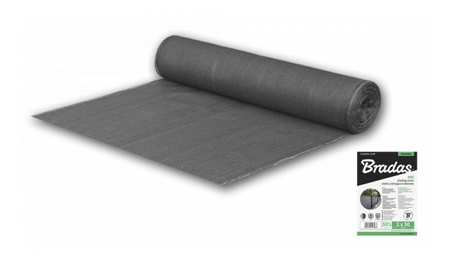 Shading - cover net, 55%, 1,5x25m - grey