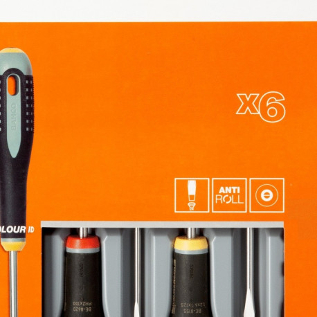 Screwdriver set ERGO™ 6 pcs - PH1/2  SL3,0/4,0/5,5/6,0