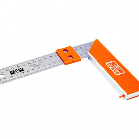 Carpenters square 300mm with sliding marker