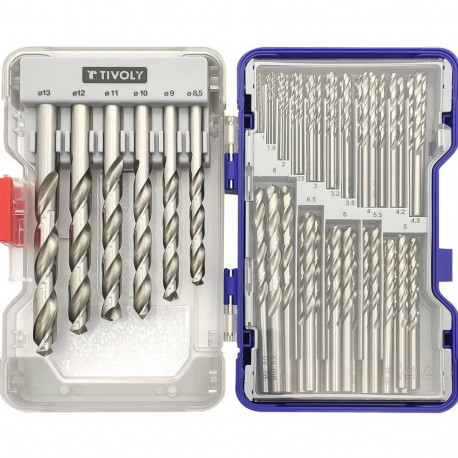 Metal drills set 1-13mm, HSS, fully ground, 100pcs
