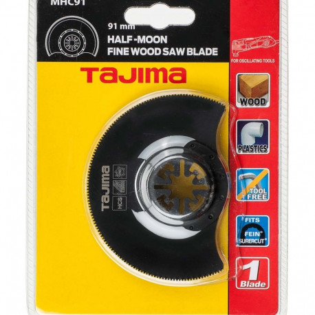 Multitööriista saetera, kauss poolkuu 91mm. Puidule, plastikule ja pehmele metallile