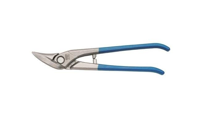 Straight cutting snips, cut left, Ideal HRC 56, 260 mm (red PVC handles)