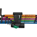 Wera L-keys 950/9 Hex-Plus multicolour holding function 1, BlackLaser