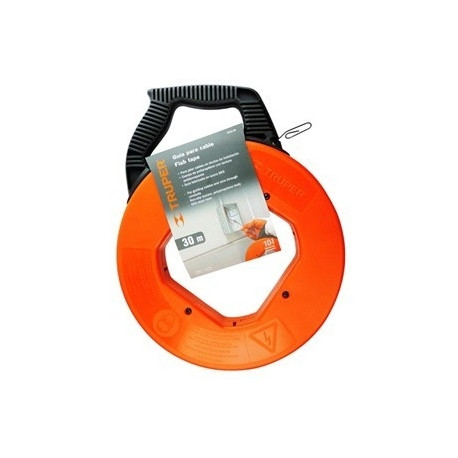 Steel fish tape on reel 30m Truper®