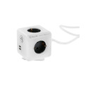 Tellur Power Cube Extended, Power strip 4 Outlets + 2xUSB ports, 1.5m cable white
