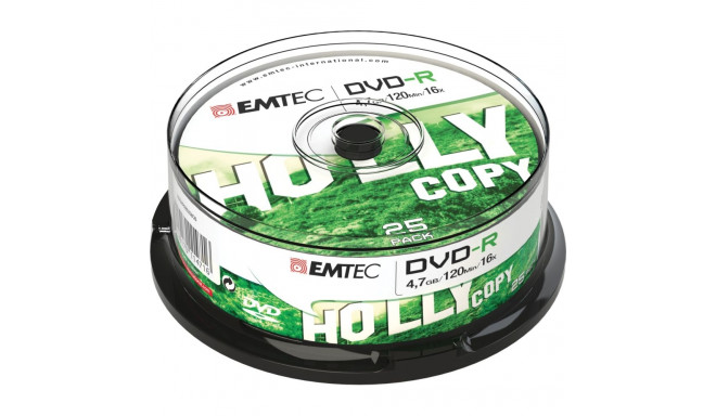 Emtec DVD-R 4,7GB 16x Holly Copy 25 pcs