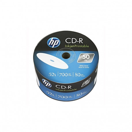 HP CD-R 52x 700MB 50P prinditav CRE00070WIP-3