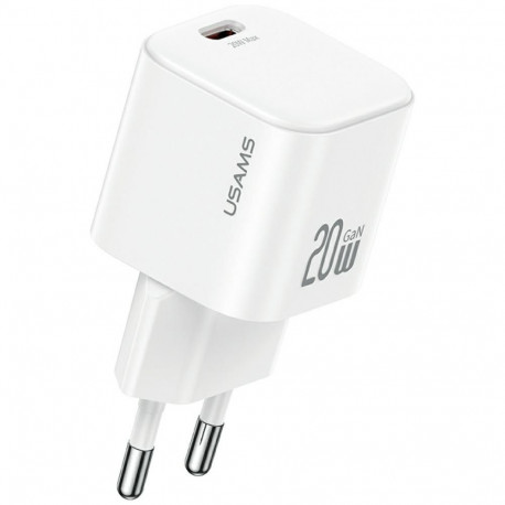 Laadija 20W 1xUSB-C + valge USB-C kaabel