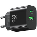 Charger 25W 1xUSB-C 1xUSB-A Fast Charging