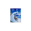 Diamond mosaic - White peacock