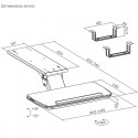 Keyboard holder MC-156 W, max 5kg