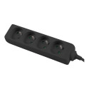 Pikendusjuhe 1m 4 pistikupesa UPS-süsteemile | PS0-04E-0100-IEC-BK | pistikupesade arv 4