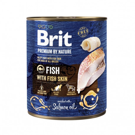 Brit Premium by Nature canned food Fish with Fish Skin for dogs 800g