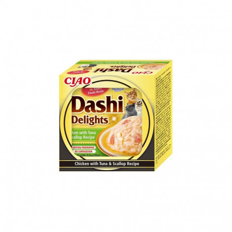 Inaba Dashi Delights Chicken with Tuna & Scallop canned food for cats 70g