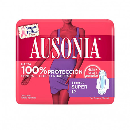 Ausonia hügieenisidemed super tiibadega 12tk