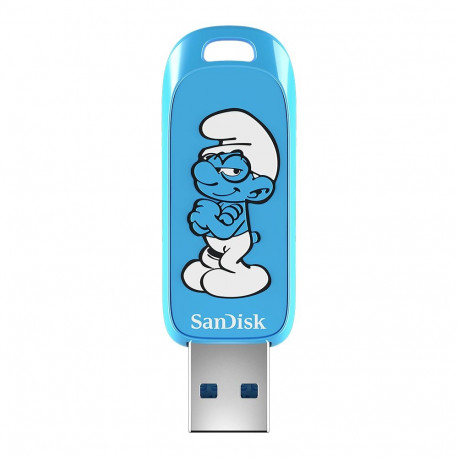 SANDISK USB 3.2,Ingot Type-A,130MB/s,Brainy Smurf Edition,4x6 Blister,Global