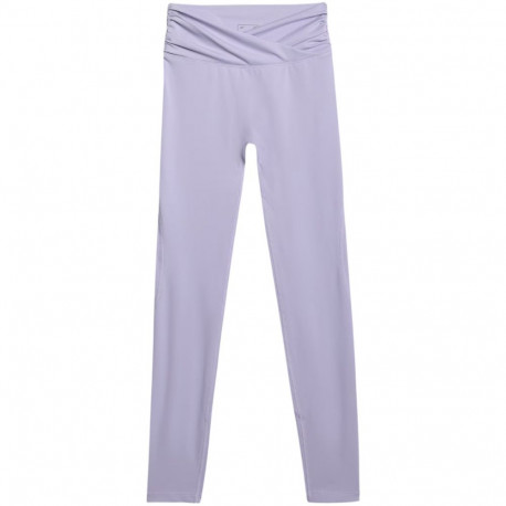 Legginsy damskie 4F FNK F369 jasny fiolet 4FWAW25TFTIF369 34S XS