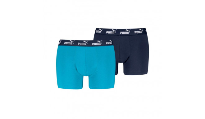 Bokserki męskie Puma Elements Basic 2P niebieskie,granatowe 938753 08 2XL