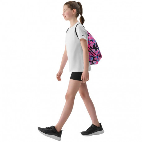 4F tüdrukute komplekt särk, lühikesed püksid ja kott F082 4FJWAW25TAPSF082 20S 146-152cm, süsimust