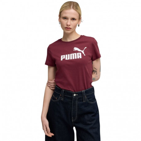 Puma naiste t-särk Ess No.1 Logo Tee 682371 96 M, burgundiapunane