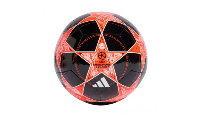 Piłka nożna adidas UCL Club 25/26 League Stage czarno-pomarańczowa JP1538 4
