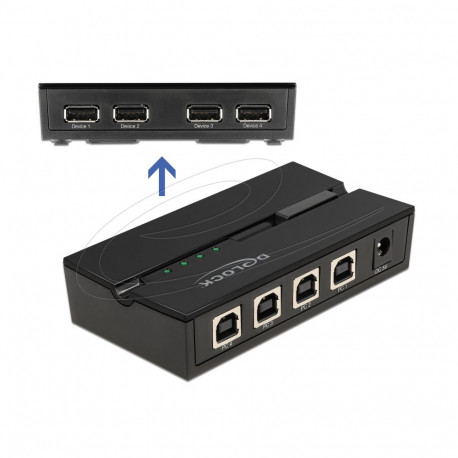 Delock USB 2.0 Switch 4 PC to 4 devices