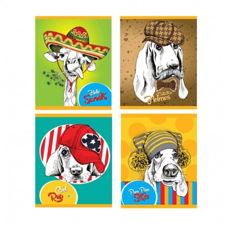 Notebook A5 BRADLEY Glamuur lined cardboard covers 36 pages