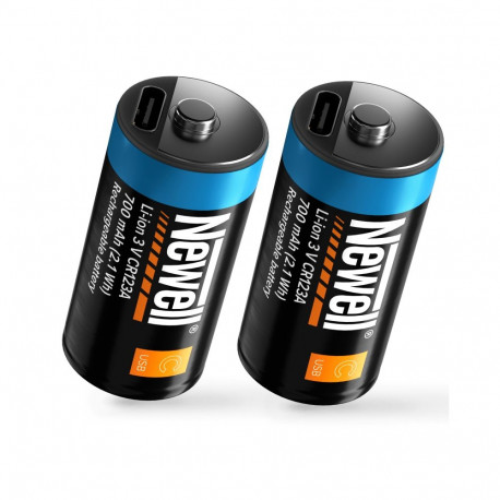 Newell USB-C CR123A Recheargable Battery - 700 mAh