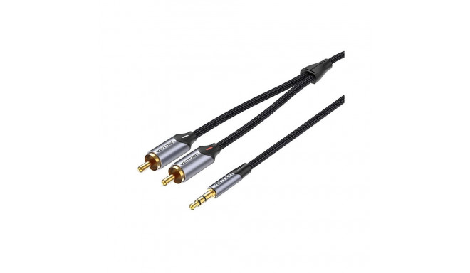 Cable Audio 2xRCA to 3.5mm Vention BCNBJ 5m (grey)