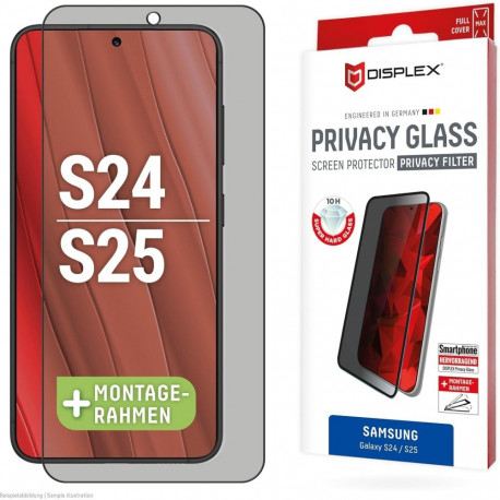 Samsung Galaxy S24/S25 Full Cover 3D Privacy Glass By Displex Black