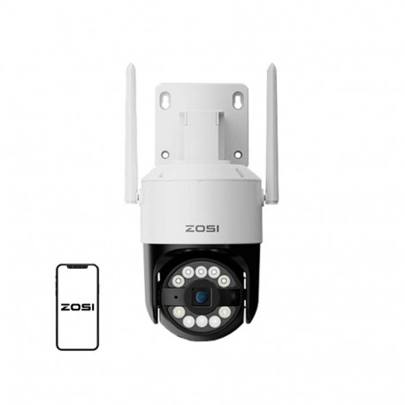 ZOSI C296 WiFi 8MP dual Pan Tilt IP66 outdoor camera + 32GB microSD card