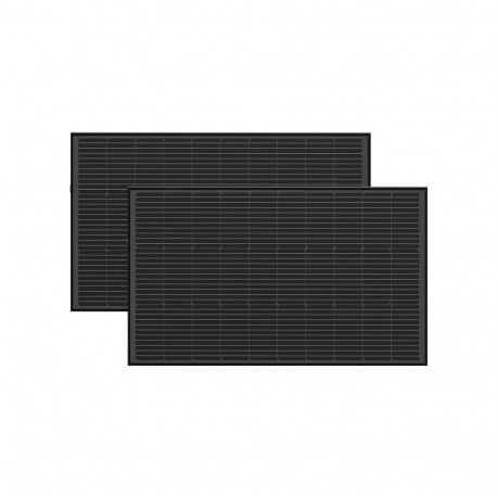 Photovoltaic panel set 2x EcoFlow 100W (rigid structure)