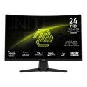 MSI LCD Monitor||MAG 242C|23.6"|Gaming/Curved/Frameless|Matte|Panel VA|1920x1080|16:9|180Hz|1 ms|Col