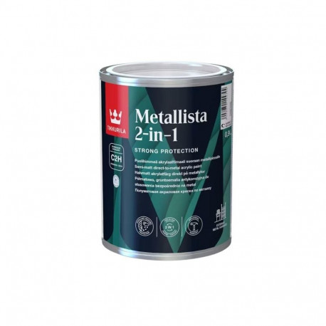 metallist värv 2in1 C valge 0.9L