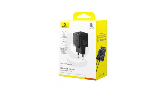 Baseus Palm USB C laadija 30W EU must